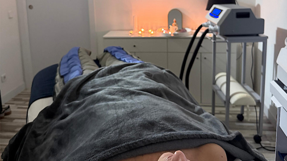 Presoterapia Madrid botas compresion drenaje linfatico 20 euros